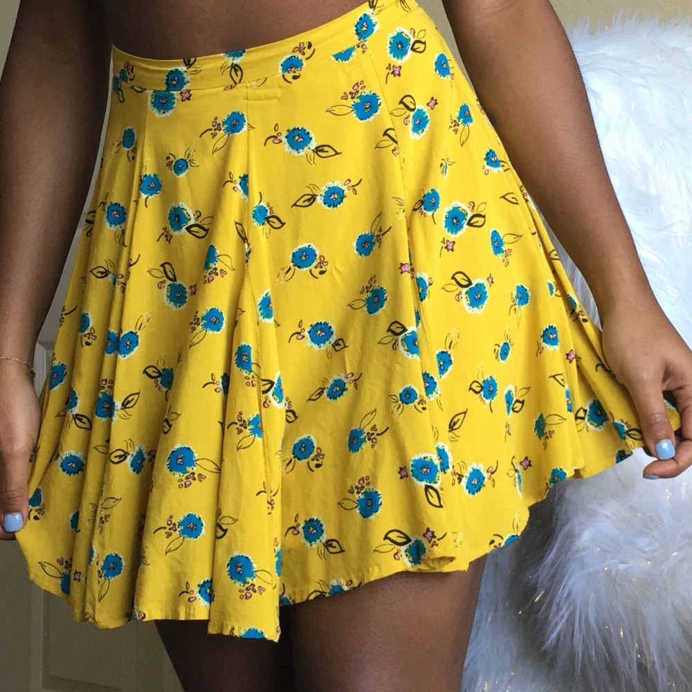 Urban Outfitters Kimchi Blue Floral Skirt